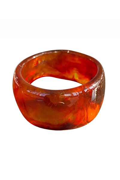 CAŞ DEKORASYON Kahverengi Kalın Kemik Mika Bileklik