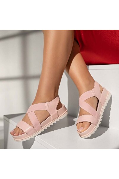 Modlet.ro Women's pink platform sandals MOD13864