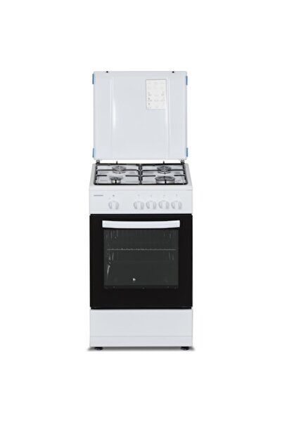 Heinner HFSC-SME50WH Gas Stove, 4 burners, Safety device for hob and oven, 50 cm, White