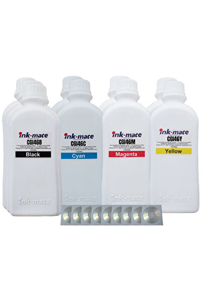 Ink-mate Set Flacon Cerneala Compatibil Canon 3x1000 GI-46BK Negru 2x1000 GI-46C Cyan 2x1000 GI-46M