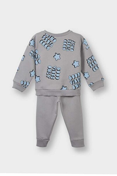 DeFacto Erkek Bebek 2'li Takım Desenli Sweatshirt Alt (25 AU)