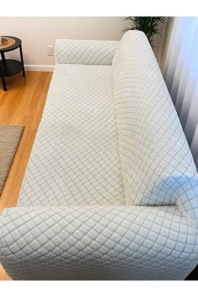 bibaha peluş Lastikli Koltuk Örtüsü 3 kişilik Yıkanabilir Esnek Koltuk Kılıfı