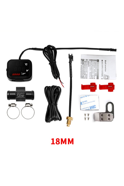 Choice1 Meter-18MM KOSO Water Temp Meter Voltmeter Gauge Motorcycle Phone USB...