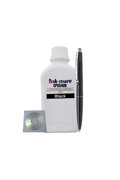 Ink-mate Set Flacon Refill Cerneala Compatibil Canon 1x500ml PG-540 Negru, Pix Schneider si 1buc Cdr