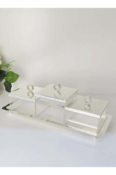 Radin مجموعة أطباق فواكه ووجبات خفيفة فاخرة مع صينية