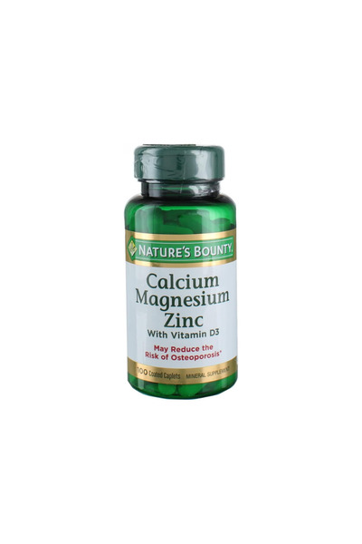 Nature's Bounty Calcium Magnesium Zinc (100 Caplets)