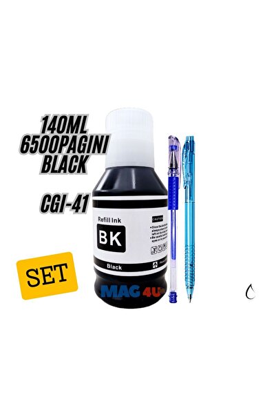 alphachem Set Cerneala Compatibila Canon GI41 (1x140ml Black) + Pix CNX cu ge...