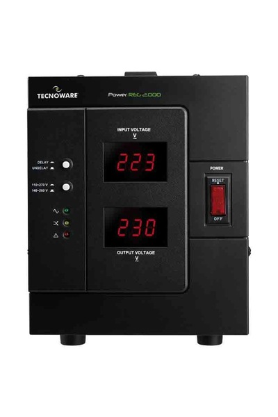 Tecnoware Stabilizator, TECNOWARE, Stabilizator Tensiune 2000VA, Monofazat 2 Prize Schuko