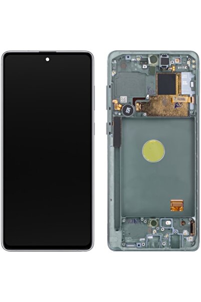 Samsung Display cu Touchscreen Galaxy Note10 Lite N770, cu Rama, Argintiu, Se...