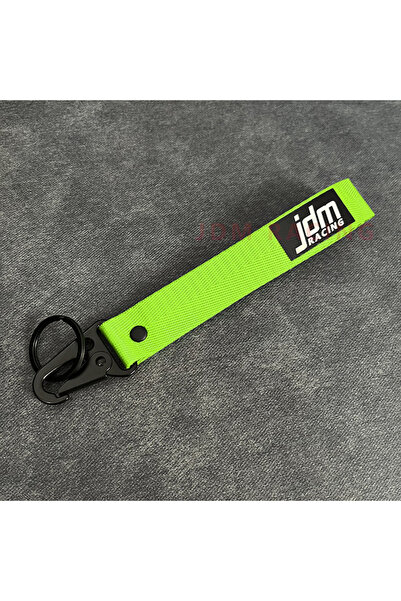 Choice1 1pc neon green Hot Car keytags Strap keychian Emblem Nylon Webbing Bl...