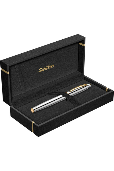 Scrikss WizDesign 35 ROLLER KALEM GOLD KROM (ÖMÜR BOYU GARANTİLİ-KUTULU-KİŞİYE ÖZEL)