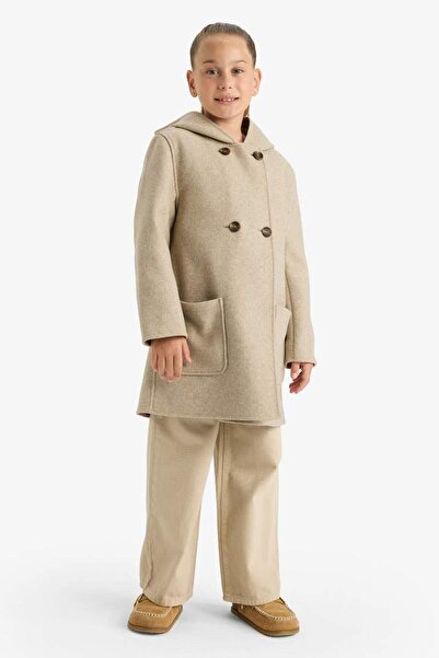 DeFacto Girl's Hooded Stamp Parka C8554A824Au