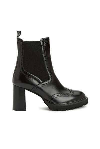 George Hogg Siyah Kadın Deri Bot