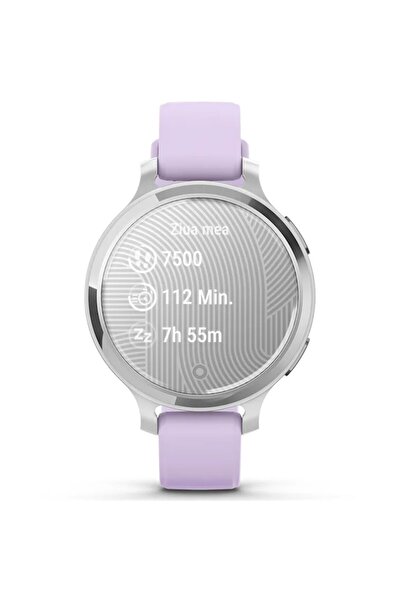 Garmin Smartwatch Lily 2 Active, 38mm, GPS, Silicone Strap, Silver/Purple Jasmine