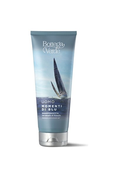 Bottega Verde Gel de duș și șampon cu extract de absint - Momenti di Blu, 200 ml