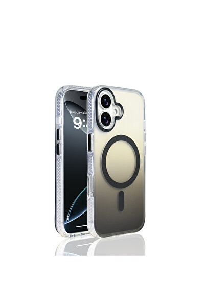 Nezih Case Apple iPhone 17 Uyumlu M-safe Şarj Özellikli Transparan Renk Geçiş...