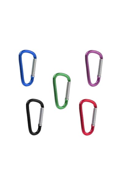 Bibilel Set 5 Carabine, aliaj de aluminiu, maxim 10 Kg, 4.7 x 2.5 cm, Multicolor