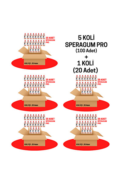 SPERAGUM 5 Koli (100 Adet) + 1 Koli (20 Adet)