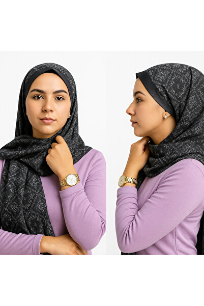 beda Şal cu model – Design modern negru gri