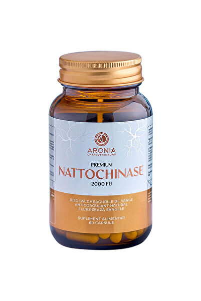 Aronia Charlottenburg Nattochinase 2000 FU Premium — 60 de capsule pentru săn...