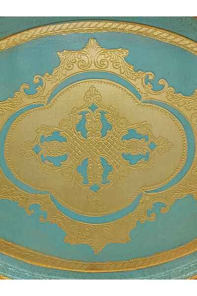 L&M FLORENCE ART L&M Italian Zarin Blue Wooden Tray