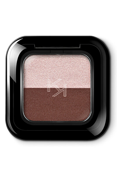 Kiko Fard ochi stralucitor Bright Duo Eyeshadow, nuanta 09 Golden Pink/Medium Brown
