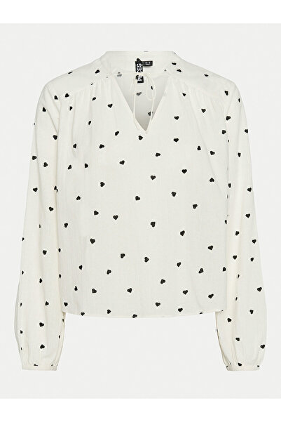 PIECES Γυναικεία Μπλούζα 17151639 Εκρού