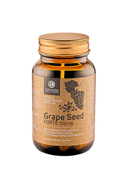 Aronia Charlottenburg Гроздови семки Форте 500 мг — 60 капсули с мощни антиок...