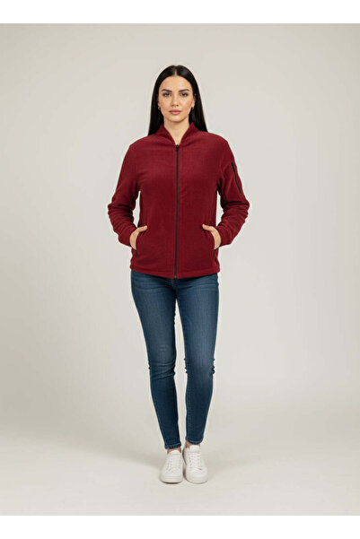 DEMOTEKS Jacheta Polar Clasic Medicala Bordo, Unisex