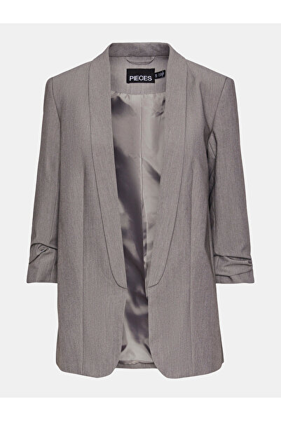 PIECES Γυναικείο Μπουφάν 17090996 Γκρι