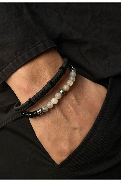 voqplus Men's Leather Bracelet Set Bl0020
