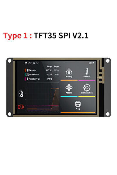Choice1 TFT35SPI BIGTREETECH TFT35 SPI V2.1 Touch Screen 3.5 inch Display IO2CAN 3D Printer PI V1.2 For BTT