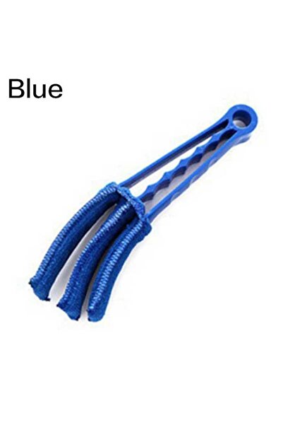 Choice1 Blue Clean Brush Convenient Microfibre Venetian Blind Blade Cleaner Brush Window Leaves Blinds Clean