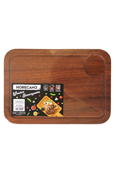 Raki Serving platter 25x35xh1.5cm mahogany wood color