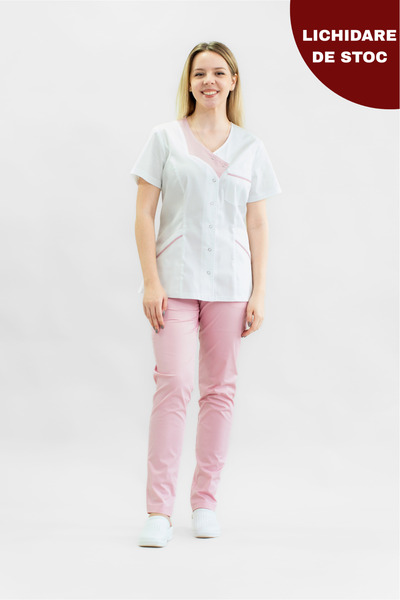Masstex REDUCERE - STOC LIMITAT - BLUZA MEDICALA CARMEN, PASPOAL ROZ PUDRA