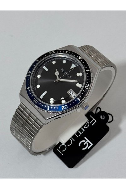 Ferrucci Men's Watch with Metal Case, Water Resistant up to 30 Meters