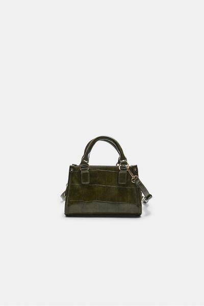 Stradivarius Mock croc mini tote bag