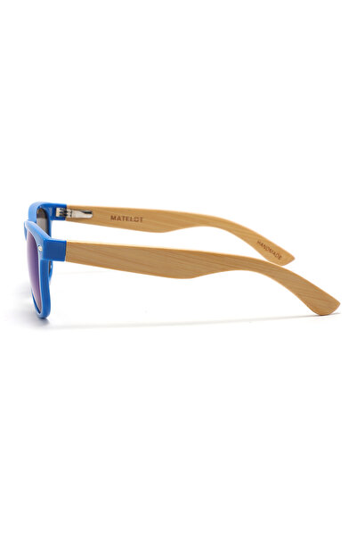 MATELOT BLUE EDITION sunglasses, polarized lenses and bamboo wood arms