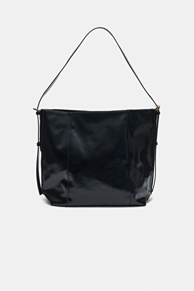 Stradivarius Suni deri bucket çanta