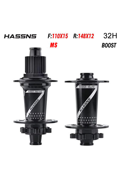 Choice محور دراجة BOOST Black 32H MS HASSNS PRO7 مزود بـ 24/32 فتحة وأذرع منح...