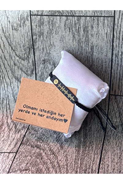 Ben Aleina Spotify Erkek Bileklik Plaka Bileklik