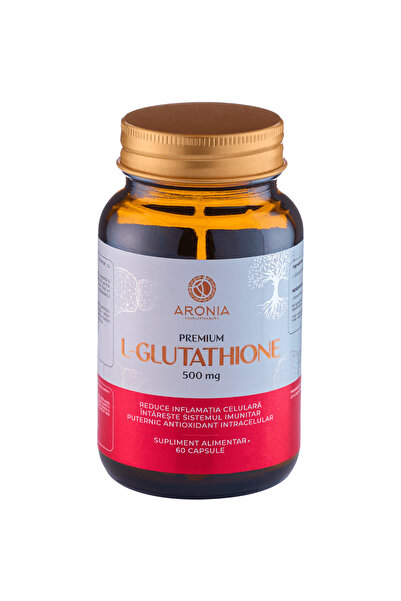 Aronia Charlottenburg L-Glutation Premium 500 mg — un antioxidant puternic care protejează celulele, ficatul și imunitatea