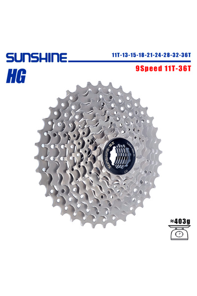 Choice كاسيت دراجة SUNSHINE 9 سرعات 11T-36T 8/9/10/11/12 سرعة ضرس دراجة جبلية...