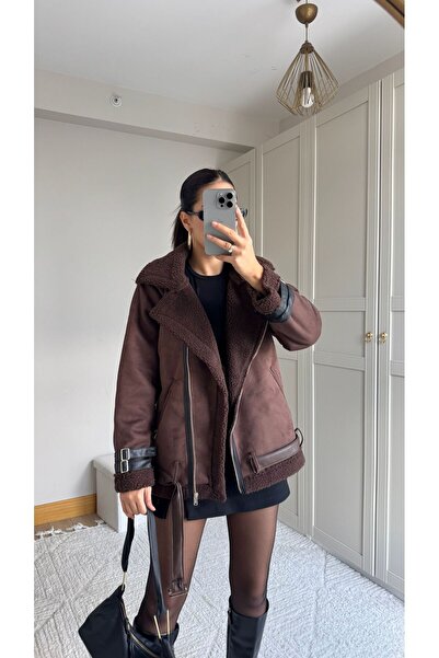 Sindimoda İçi Tamamen Peluş Kaplama Süet Kaban 5469