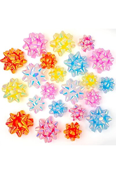 ruspepa Set of 24 ribbons, aluminum foil, multicolor, 7.6/11.4 cm