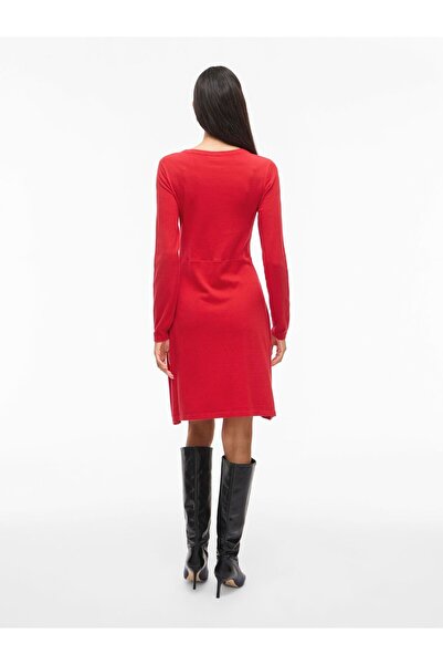 VILA Minikleid VIHELLIE Langärmeliges