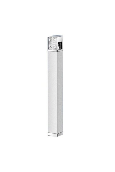 dalimag Modern Slim Metal Lighter with Cap, Refillable, Gray,