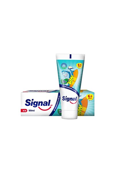 Parachute معجون أسنان سيجنال جونيور بنكهة النعناع، 6 سنوات فما فوق، 50 مل