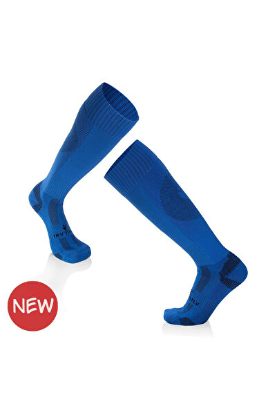 Try to Fly 3/4 Long Football Socks - Blue