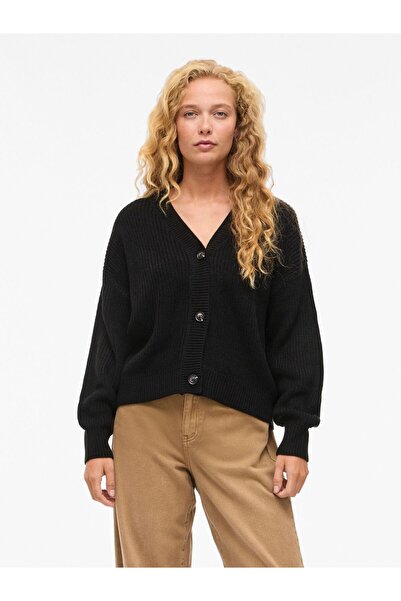 VILA Strickjacke VILOU V-Ausschnitt